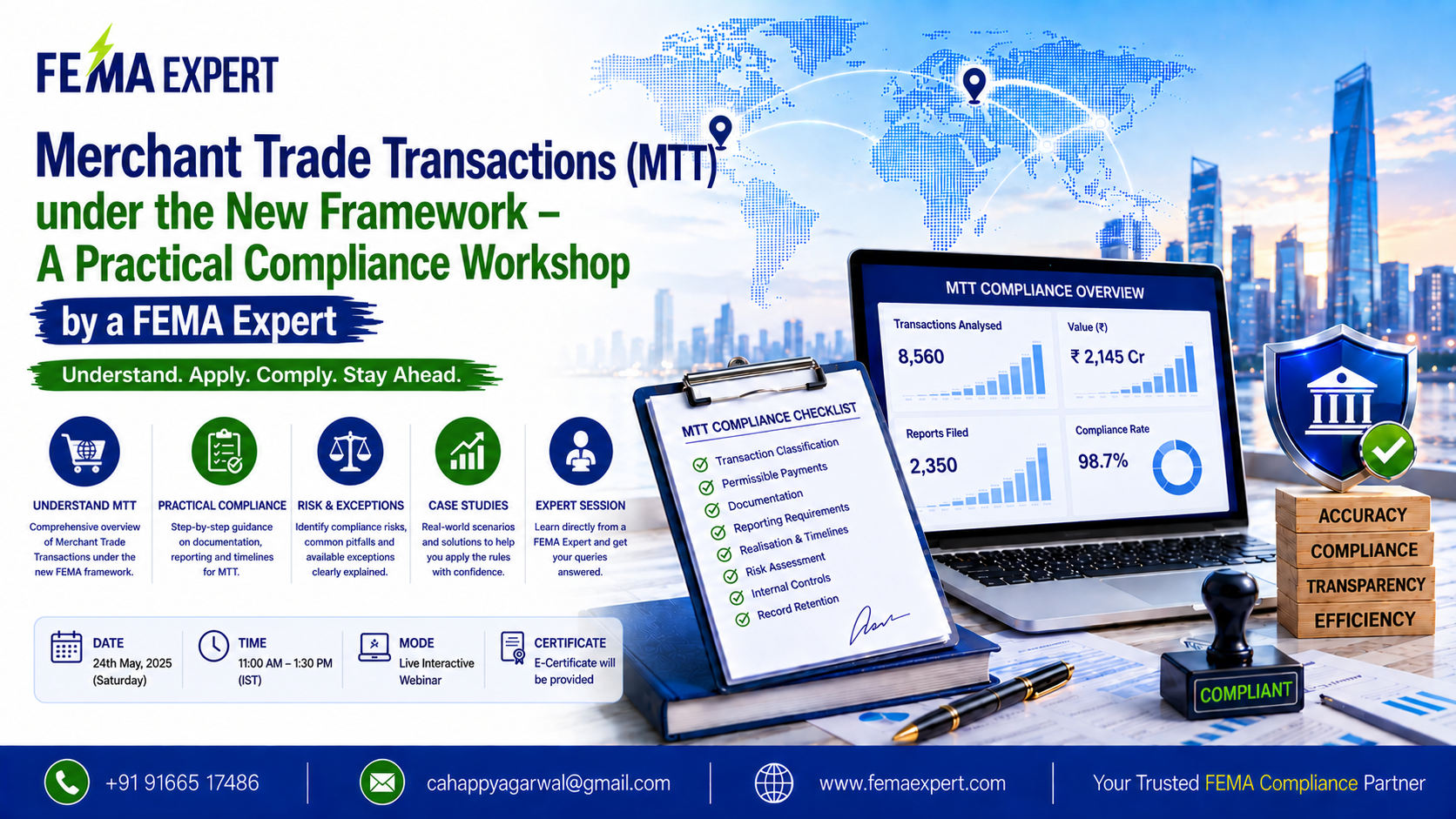 Merchant Trade Transactions (MTT) under the New Framework – A Practical Compliance Workshop by a FEMA Expert