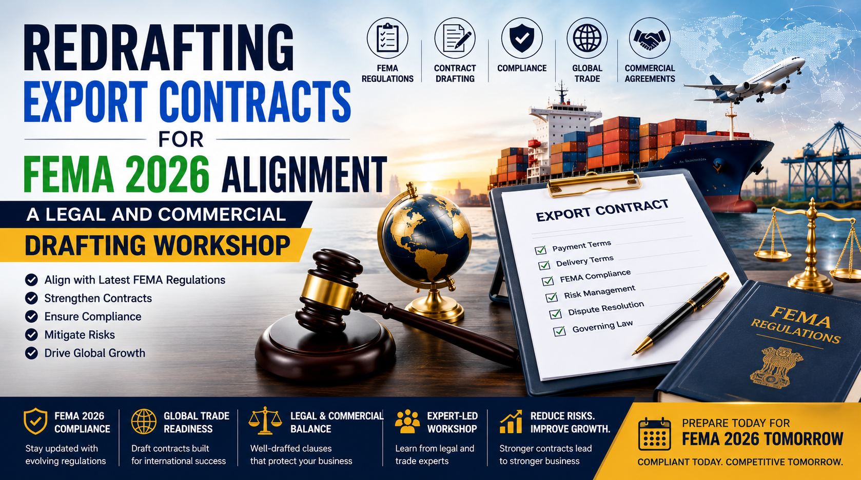 Redrafting Export Contracts for FEMA 2026 Alignment — A Legal and Commercial Drafting Workshop
