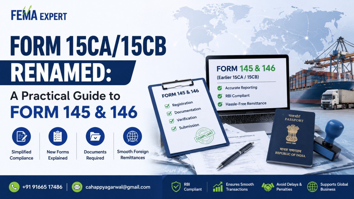 Form 15CA/15CB Renamed: A Practical Guide to Form 145 & 146