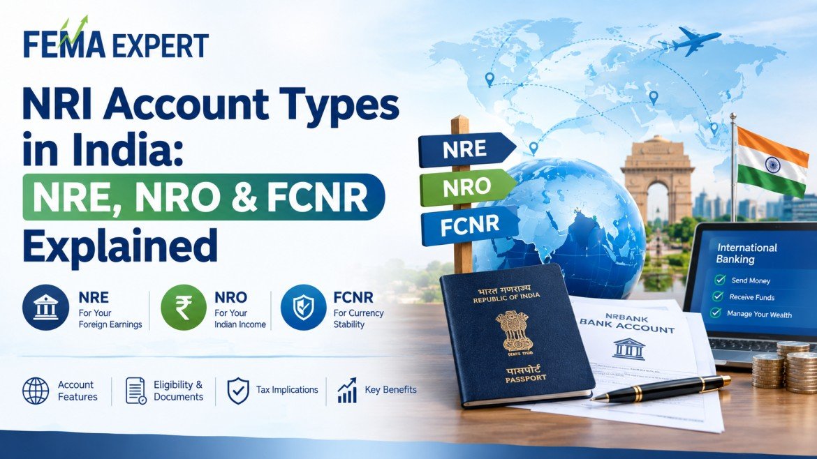 NRI Account Types in India: NRE, NRO & FCNR Explained